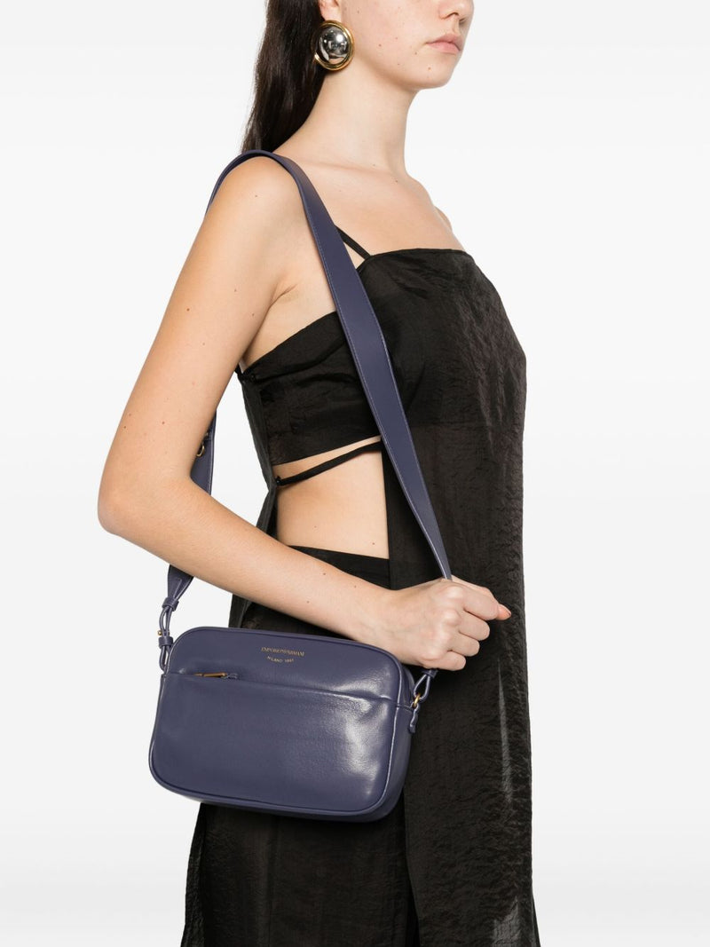 Emporio Armani zip-fastening leather shoulder bag | Urbalenti | Urbalent... | Urbalenti™ NYC
