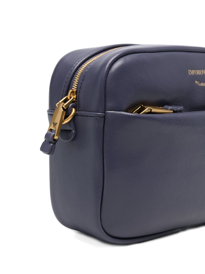 Emporio Armani zip-fastening leather shoulder bag | Urbalenti | Urbalent... | Urbalenti™ NYC