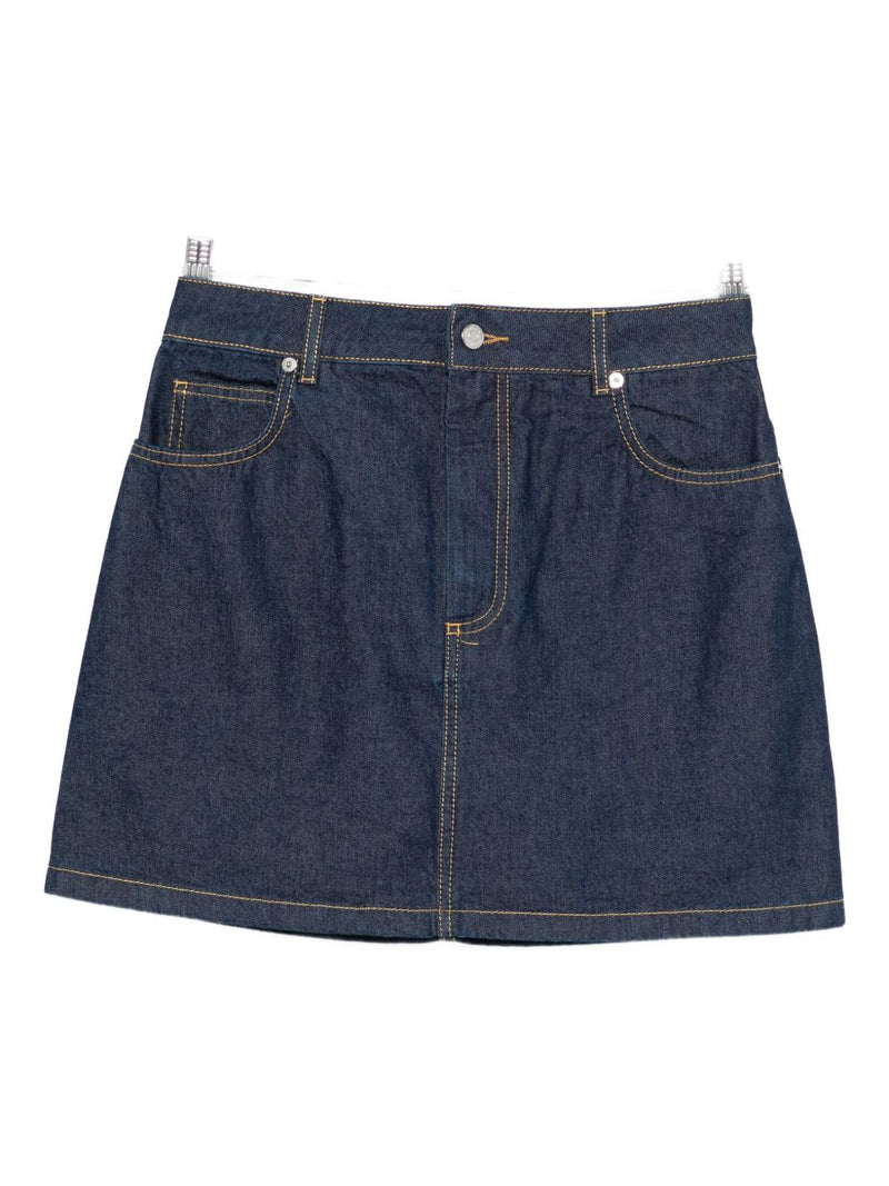 Maison Kitsuné Maison Kitsuné denim mini skirt