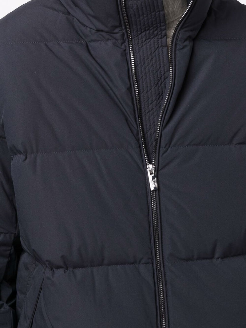 Emporio Armani Coats Blue - Navy Blue Nylon | Urbalenti™ NYC