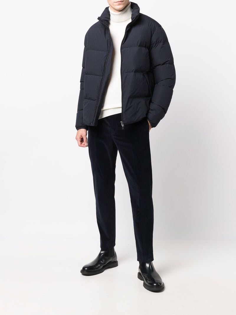 Emporio Armani Coats Blue - Navy Blue Nylon | Urbalenti™ NYC