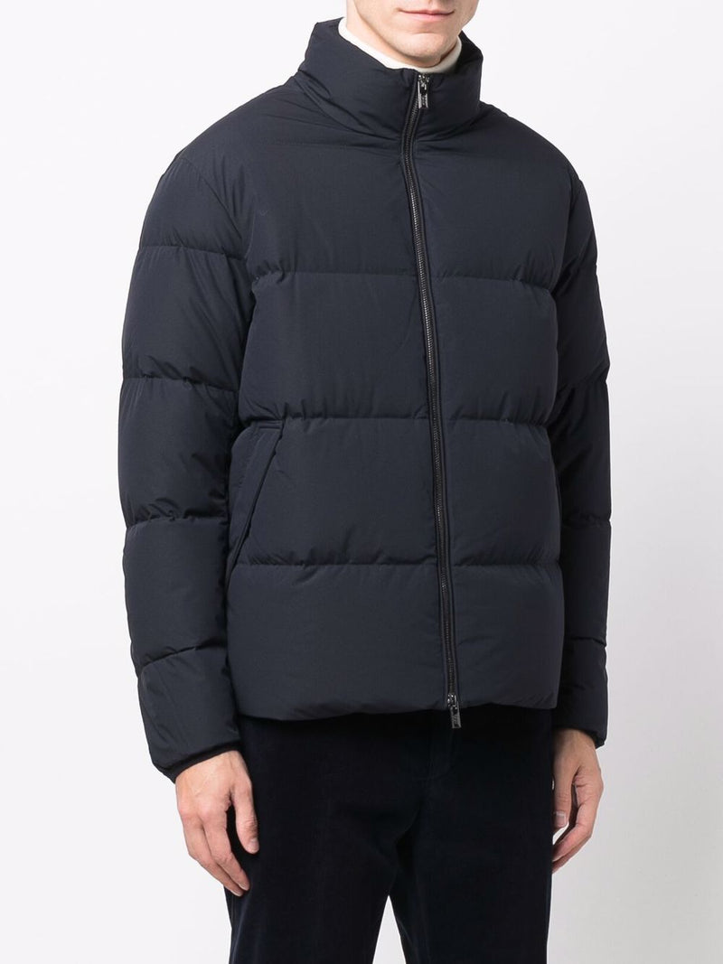 Emporio Armani Coats Blue - Navy Blue Nylon | Urbalenti™ NYC