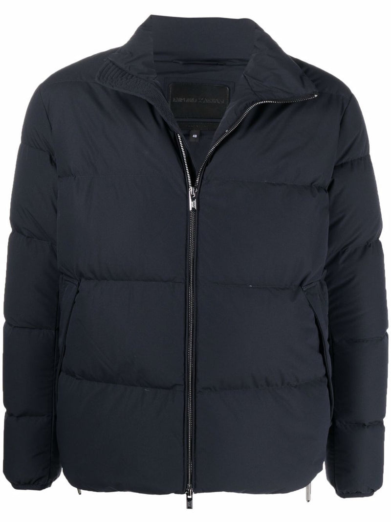 Emporio Armani Coats Blue - Navy Blue Nylon | Urbalenti™ NYC
