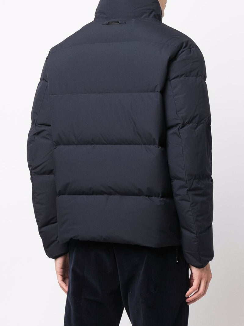 Emporio Armani Coats Blue - Navy Blue Nylon | Urbalenti™ NYC