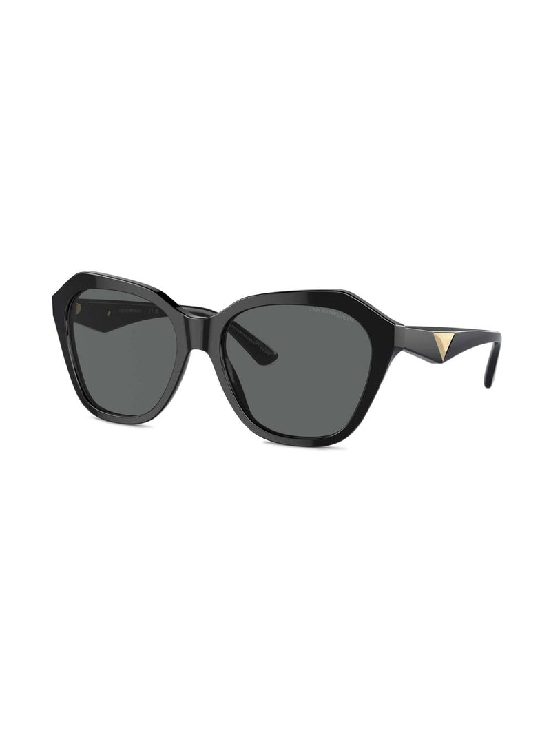 Emporio Armani Irregular Shape Women'S Sunglasses - Black | Urbalenti |... | Urbalenti™ NYC