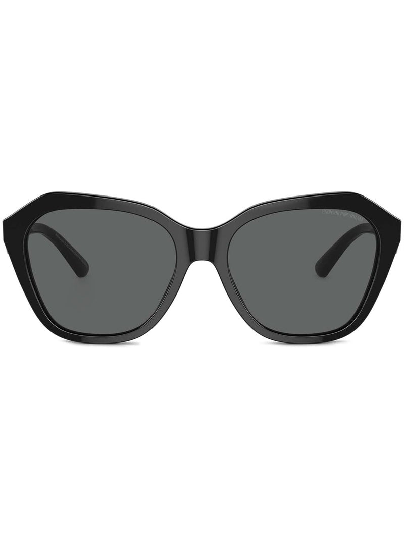 Emporio Armani Irregular Shape Women'S Sunglasses - Black | Urbalenti |... | Urbalenti™ NYC