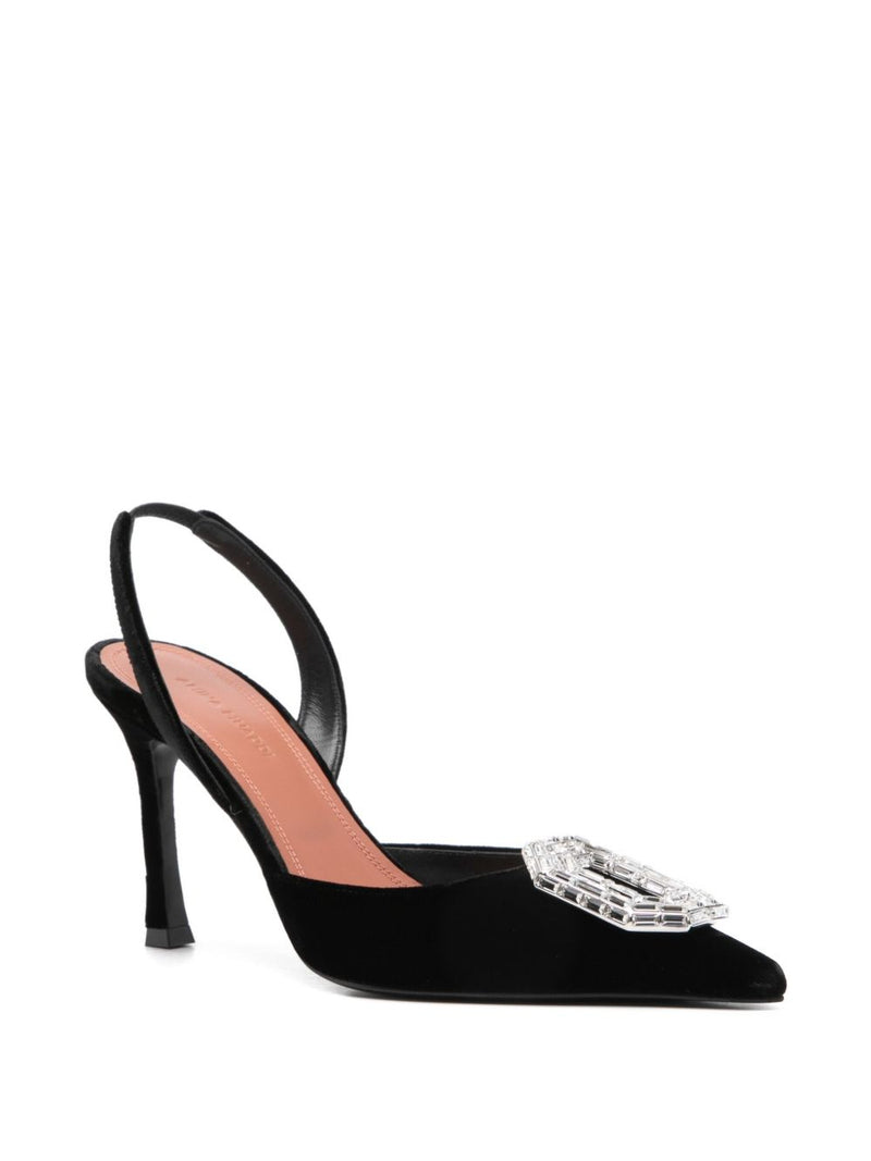 Amina Muaddi Camelia Sling 90 | Urbalenti™ NYC