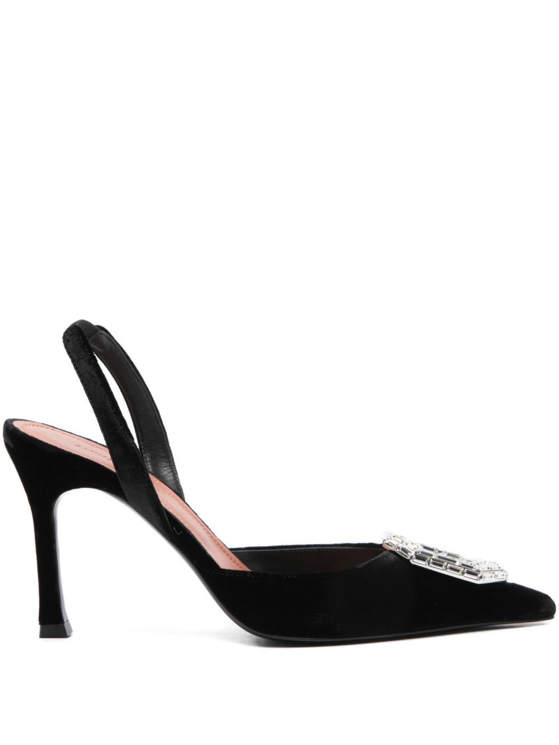 Amina Muaddi Camelia Sling 90 | Urbalenti™ NYC