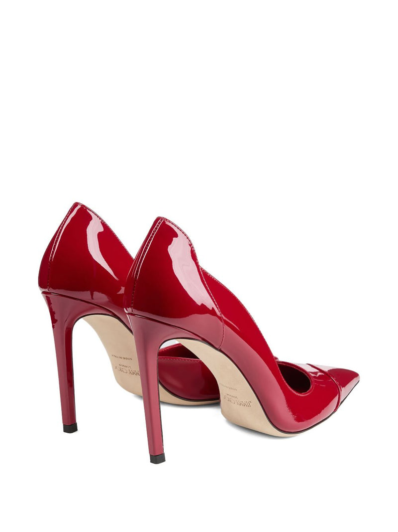 Jimmy Choo Brigitte 100 Ruby red patent leather pumps | Urbalenti | Urba... | Urbalenti™ NYC