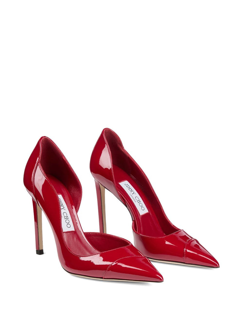 Jimmy Choo Brigitte 100 Ruby red patent leather pumps | Urbalenti | Urba... | Urbalenti™ NYC