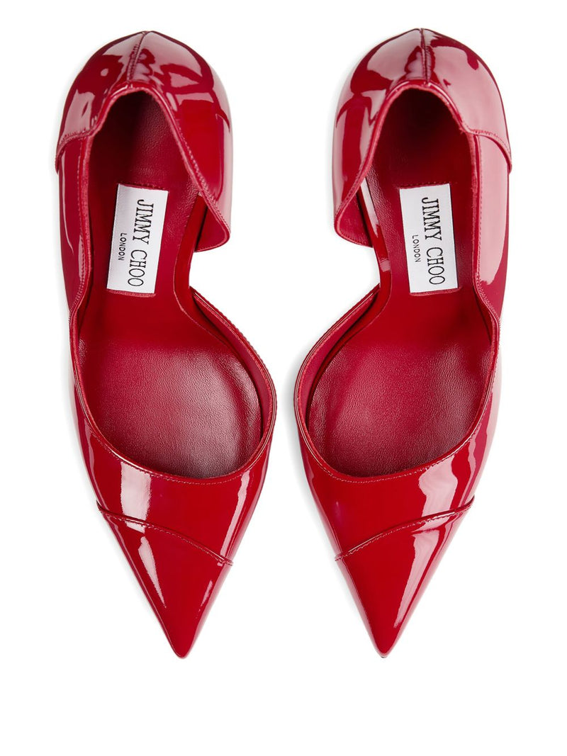 Jimmy Choo Brigitte 100 Ruby red patent leather pumps | Urbalenti | Urba... | Urbalenti™ NYC