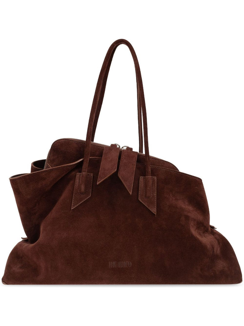 The Attico ''La Passeggiata Medium'' Light Chocolate Top Handle | Urbalenti™ NYC