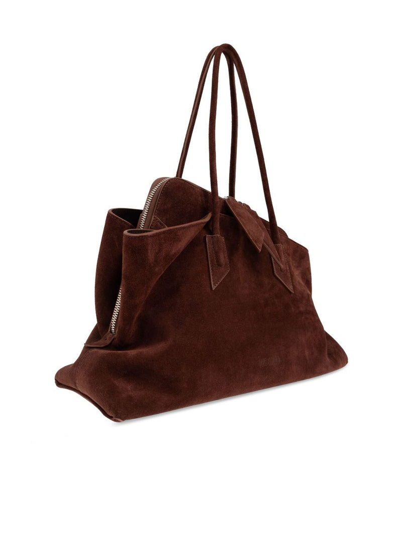 The Attico ''La Passeggiata Medium'' Light Chocolate Top Handle | Urbalenti™ NYC