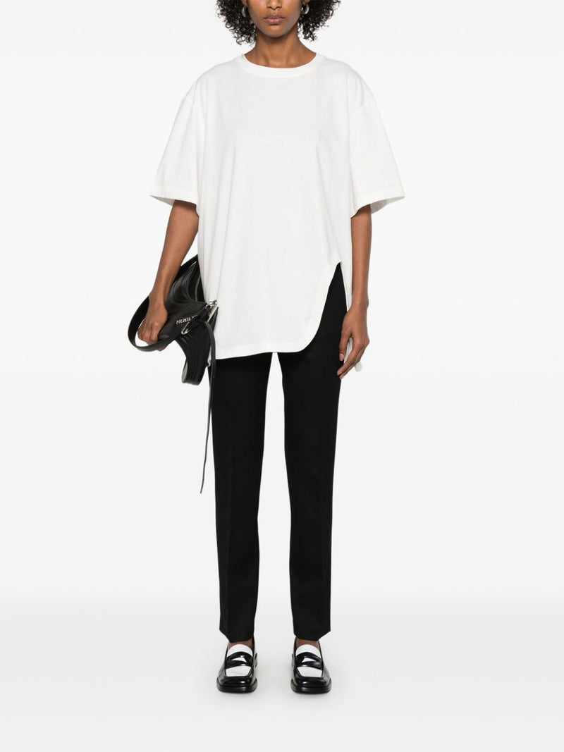 The Attico Asymmetric cotton t-shirt | Urbalenti™ NYC