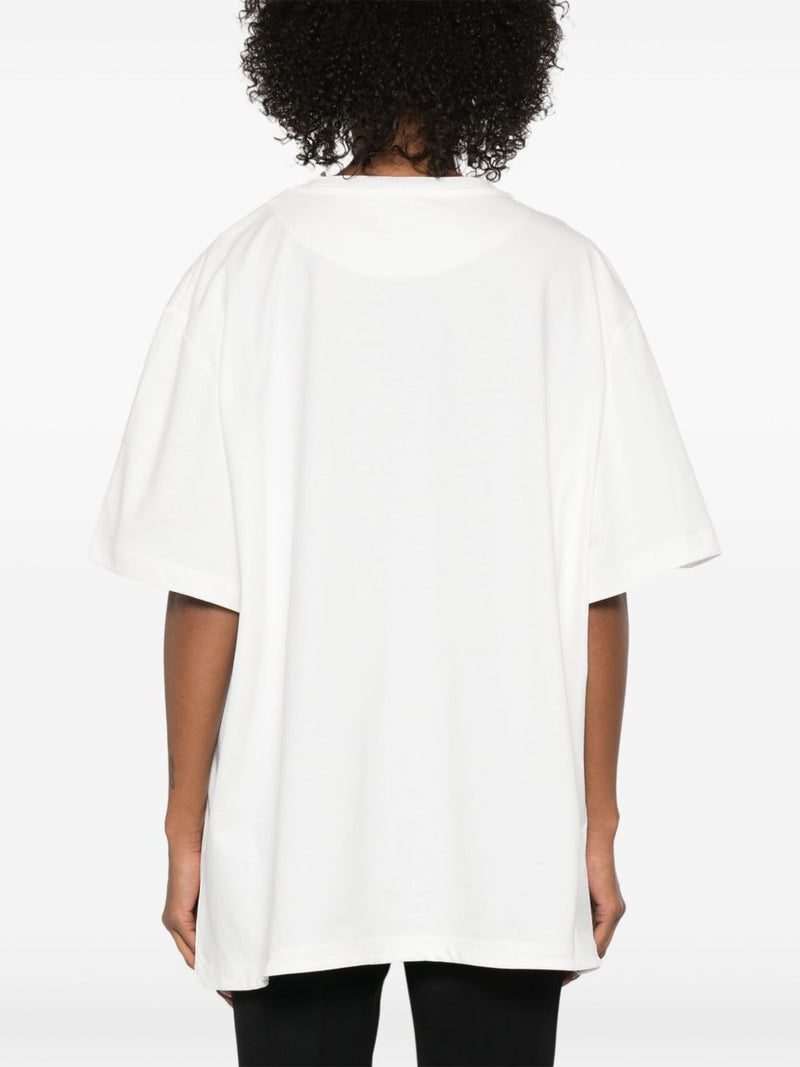 The Attico Asymmetric cotton t-shirt | Urbalenti™ NYC