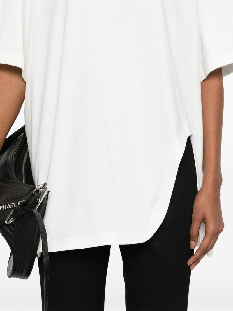The Attico Asymmetric cotton t-shirt | Urbalenti™ NYC