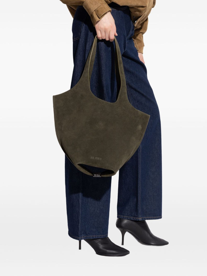 The Attico "La Scoop'' Military Green Shoulder Bag | Urbalent... | Urbalenti™ NYC