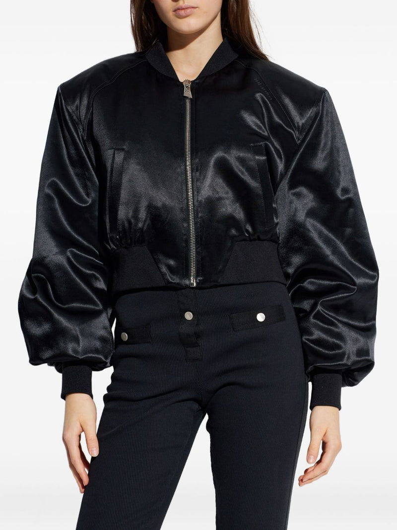 The Attico Satin bomber jacket | Urbalenti™ NYC