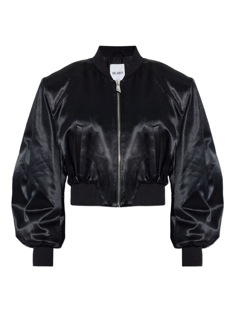 The Attico Satin bomber jacket | Urbalenti™ NYC