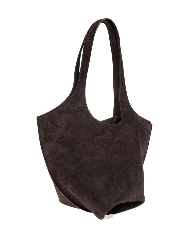 The Attico ''La Scoop'' Dark Brown Shoulder Bag | Urbalenti™ NYC