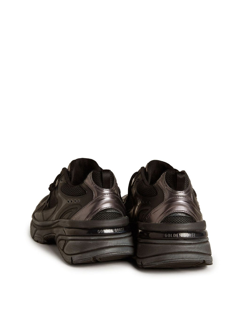 Golden Goose Women’s Lightstar with black leather Sneaker | Urbalenti™ NYC