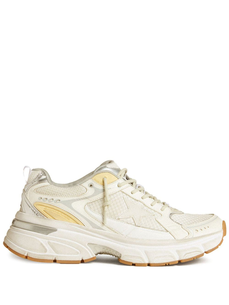 Golden Goose Golden Goose Lightstar Men's white leather and mesh Sneaker