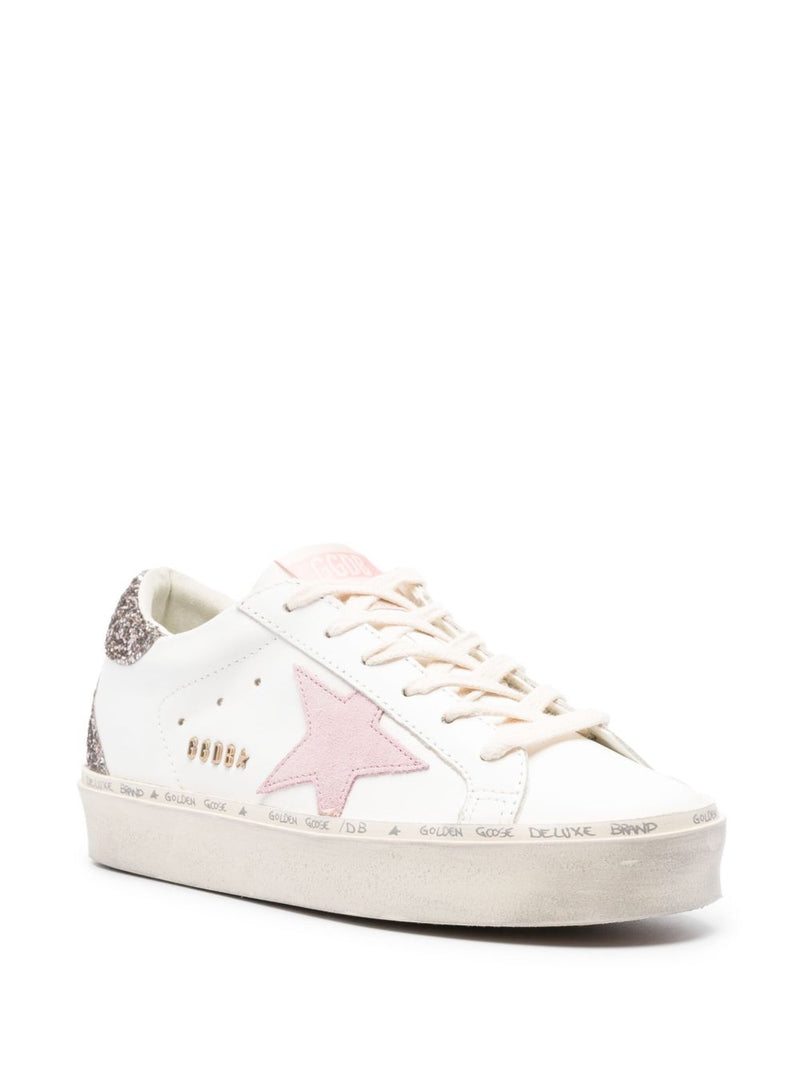 Golden Goose HI Star Sneakers - White / Pink | Urbalenti™ NYC