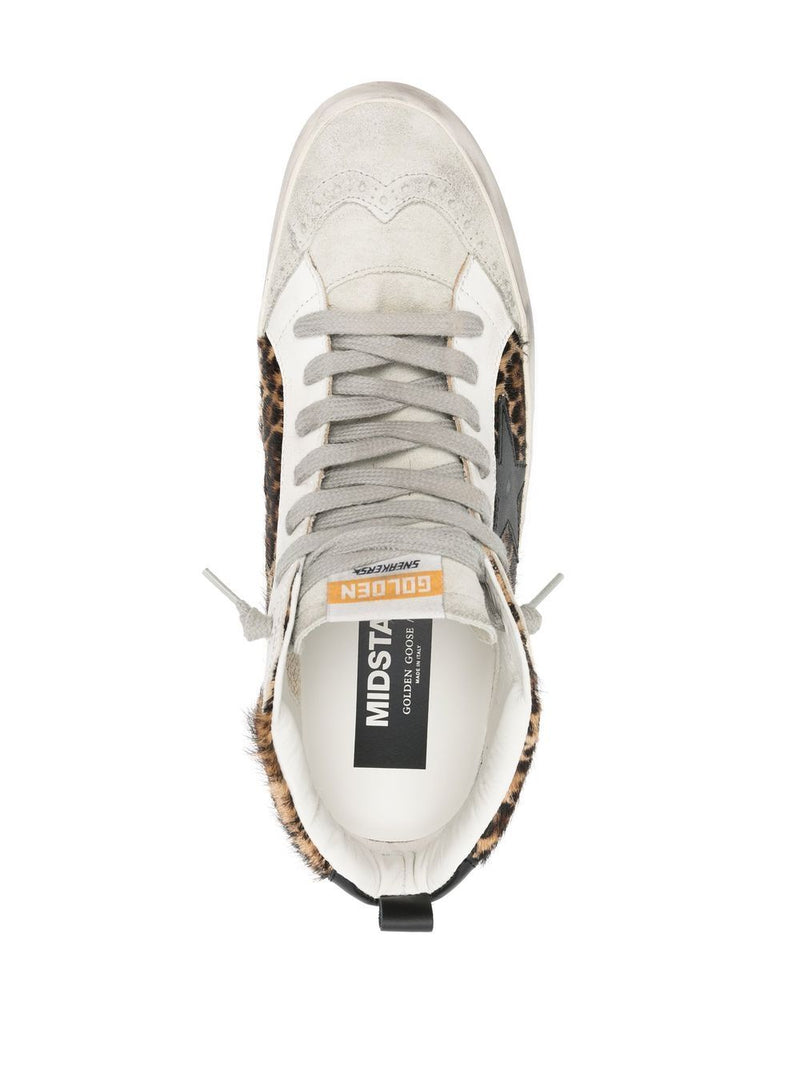 Golden Goose Mid Star Leo ponyskin sneakers | Urbalenti™ NYC