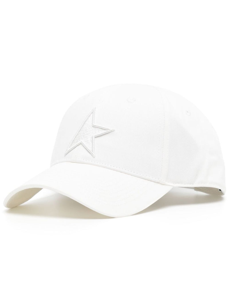Golden Goose White Baseball Cap With Star | Urbalenti™ NYC