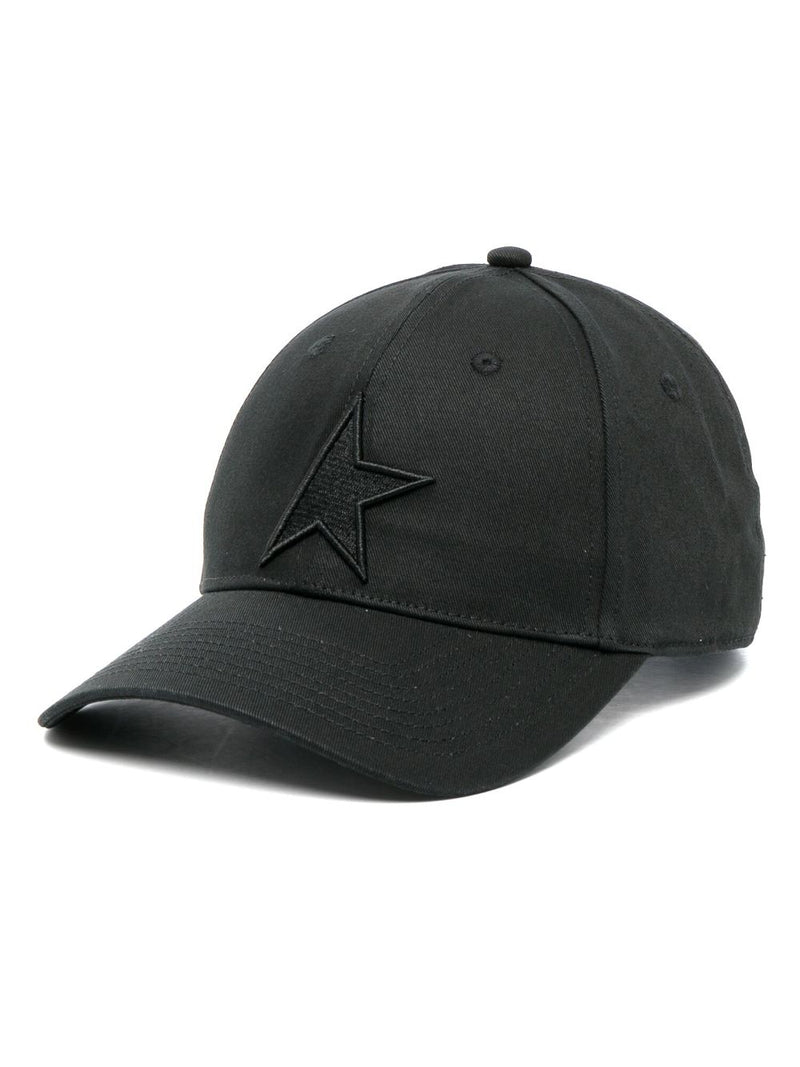 Golden Goose Black Baseball Cap With Star | Urbalenti™ NYC