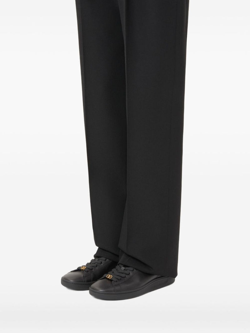 Valentino Garavani Royco Sneaker In Nappa Calfskin - Black Leather | Urb... | Urbalenti™ NYC