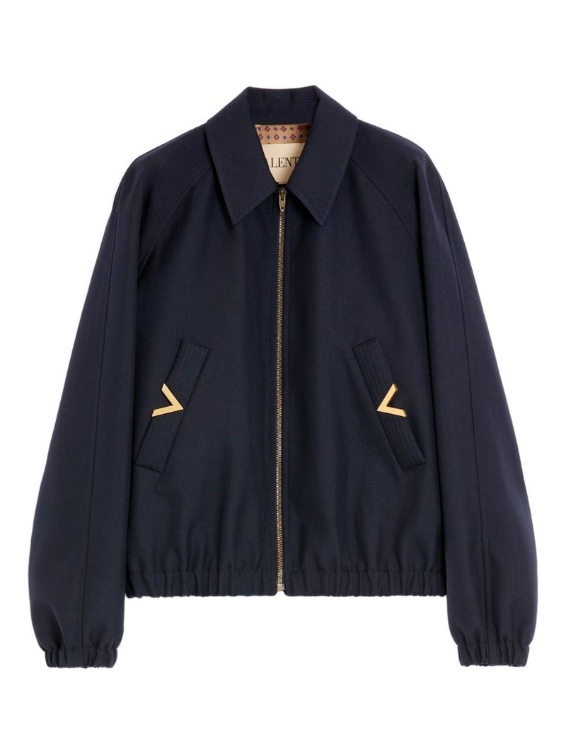 Valentino VGold wool blend blouson jacket | Urbalenti™ NYC