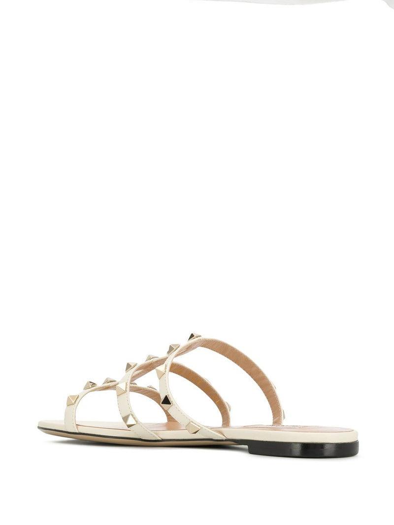 Valentino Garavani Valentino Garavani Rockstud Laminated Nappa Slide Sandal