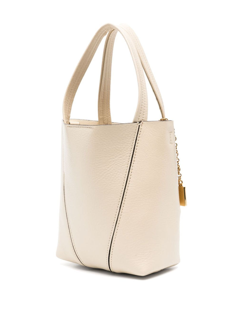 Chloé Small Chloé Spin Tote Bag In Grained Leather | Urbalenti™ NYC