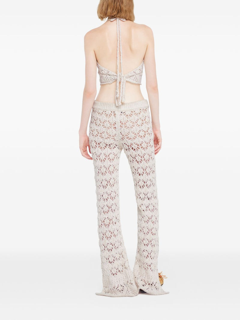 Alanui Alanui Lagoon Romance cotton trousers