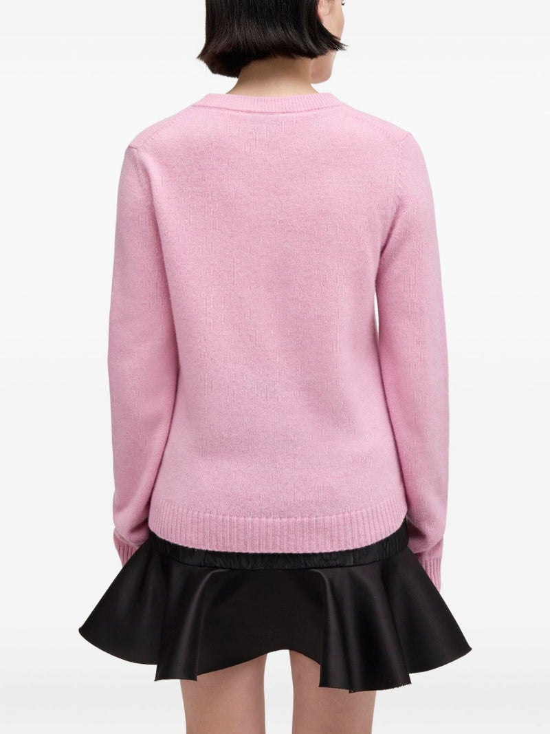 Ganni Ganni Wool crewneck sweater