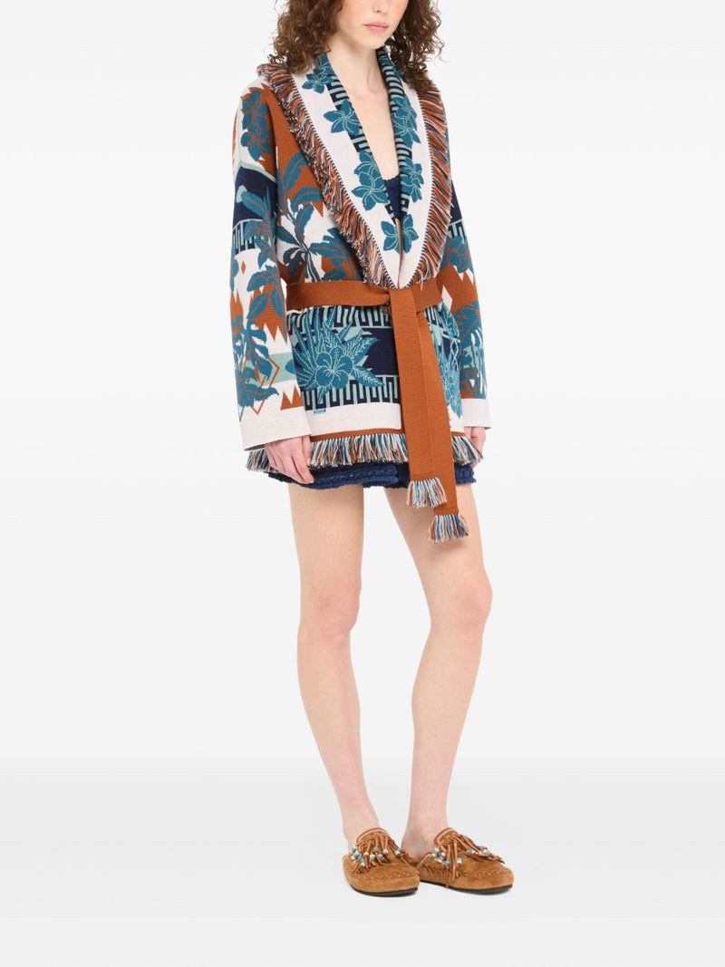 Alanui Alanui Island Soul wool cardigan