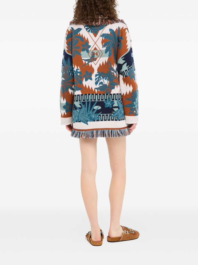 Alanui Alanui Island Soul wool cardigan