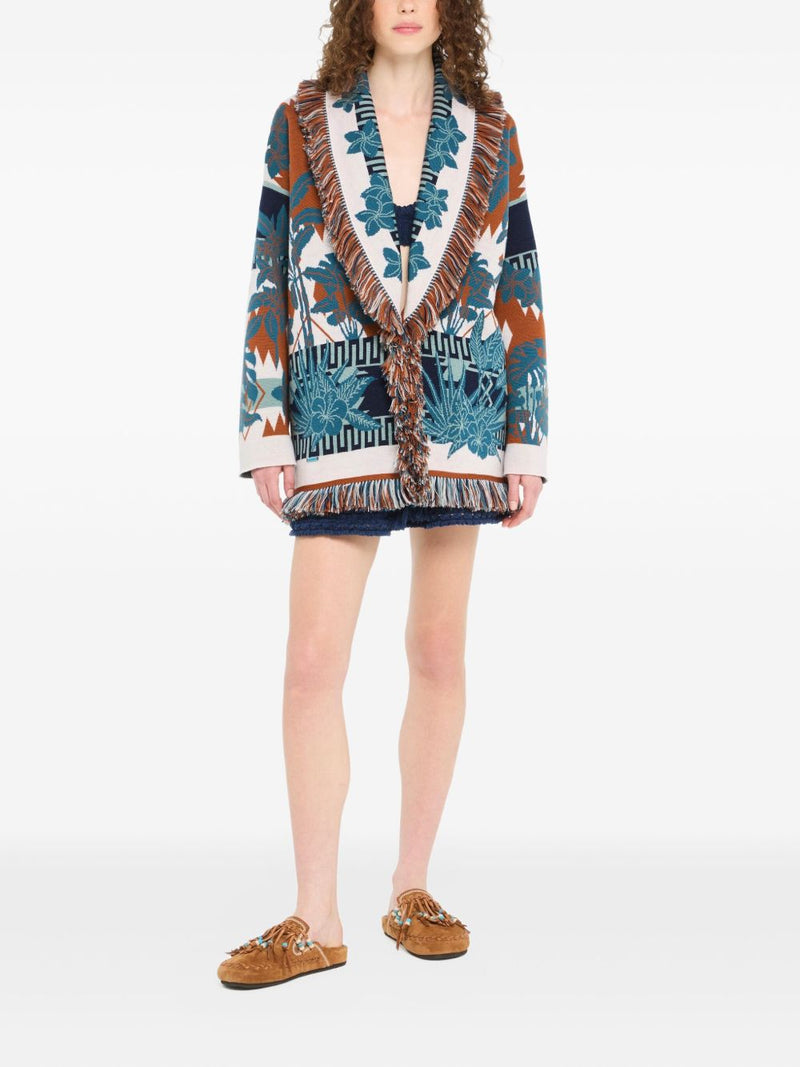 Alanui Alanui Island Soul wool cardigan