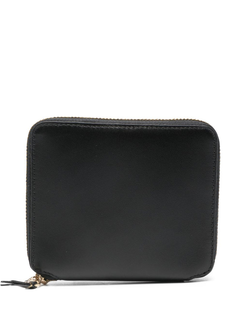 Comme Des Garcons Comme Des Garcons Comme Des Garçons Sa2100 Black Leather Square Zip-Around Wallet.