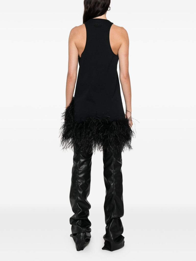 The Attico Feathered mini dress | Urbalenti™ NYC