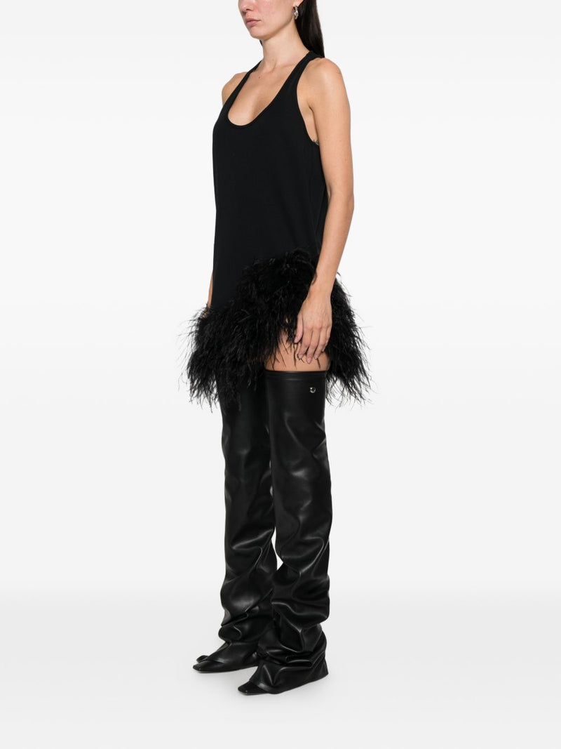 The Attico Feathered mini dress | Urbalenti™ NYC