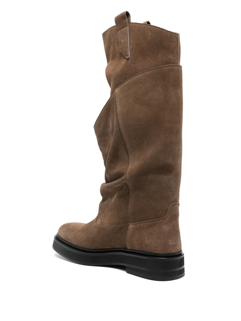 The Attico ''Robin Passeggiata'' brown combat boot | Urbalent... | Urbalenti™ NYC