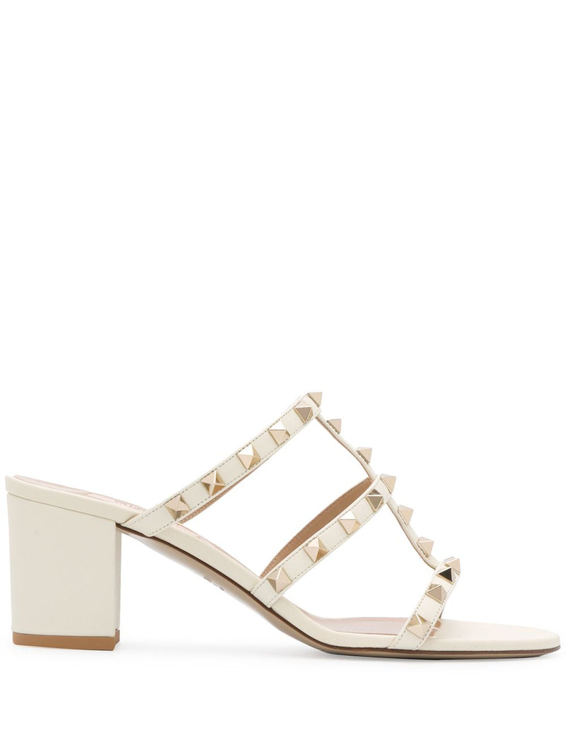 Valentino Garavani Rockstud Calfskin Leather Slide Sandal 60 Mm Variant 3 | Urbalenti™ NYC