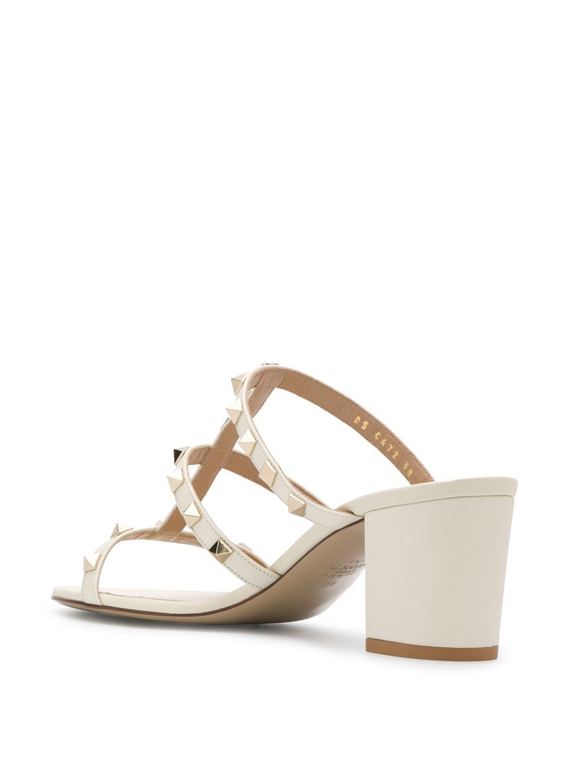 Valentino Garavani Rockstud Calfskin Leather Slide Sandal 60 Mm Variant 3 | Urbalenti™ NYC