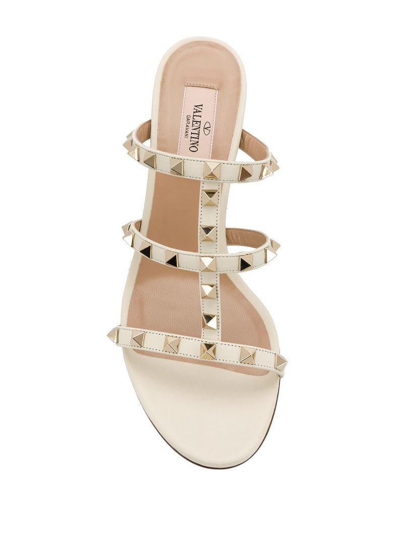Valentino Garavani Rockstud Calfskin Leather Slide Sandal 60 Mm Variant 3 | Urbalenti™ NYC