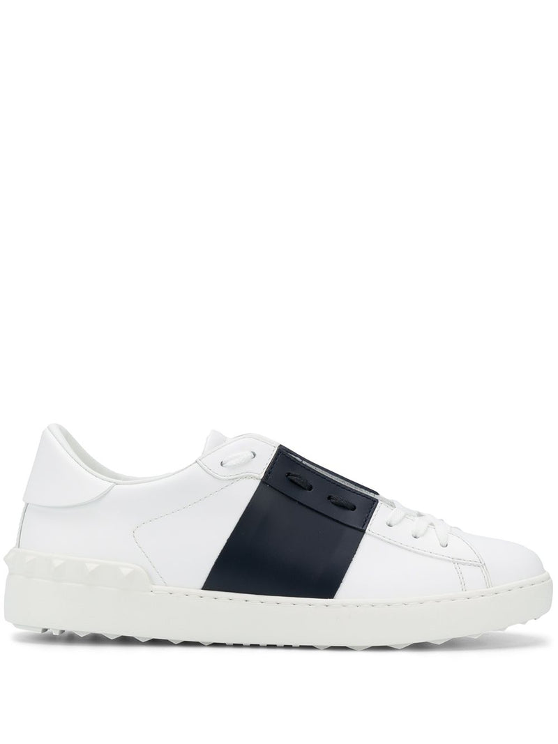 Valentino Garavani Open leather sneakers | Urbalenti™ NYC