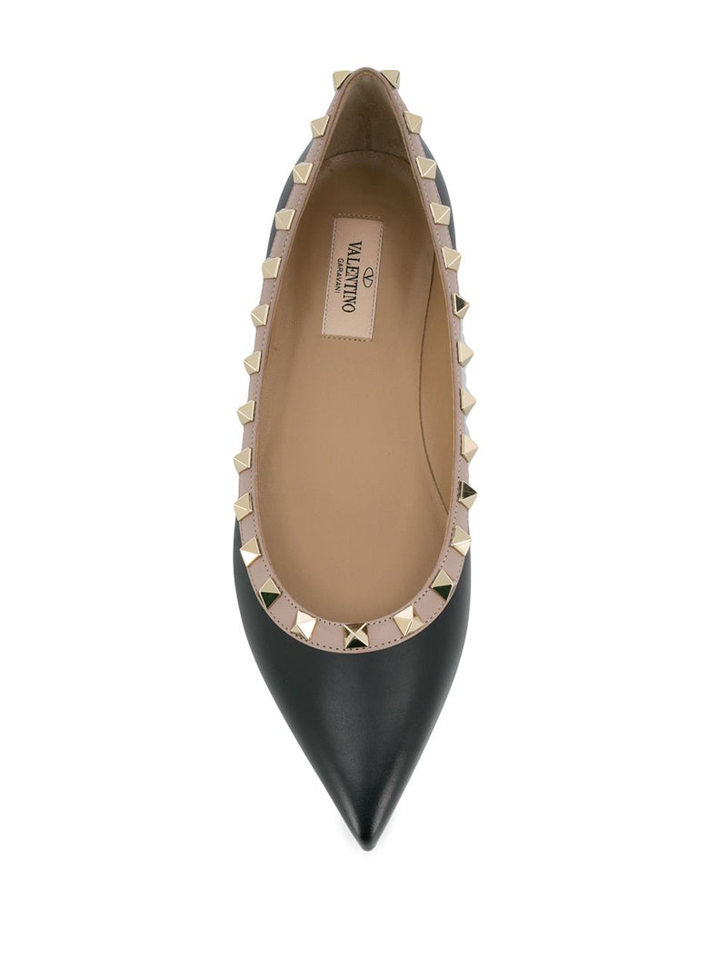 Valentino Garavani Valentino Garavani Patent Rockstud Ballet Flat