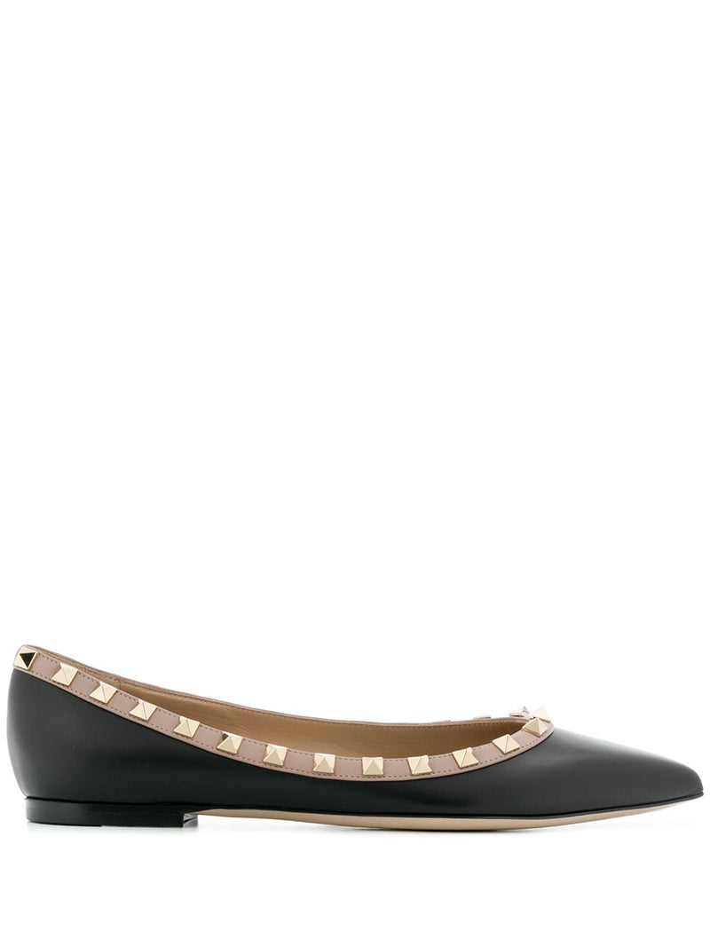 Valentino Garavani Valentino Garavani Patent Rockstud Ballet Flat