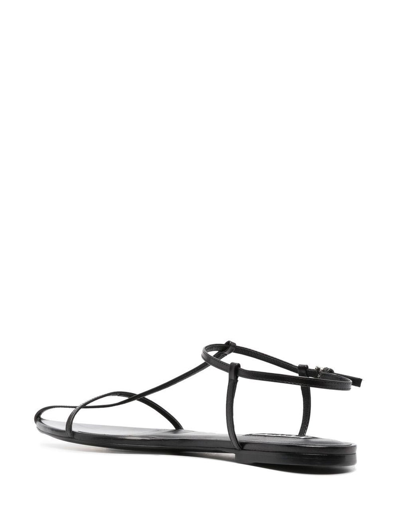 Jil Sander Leather point-toe sandals | Urbalenti™ NYC